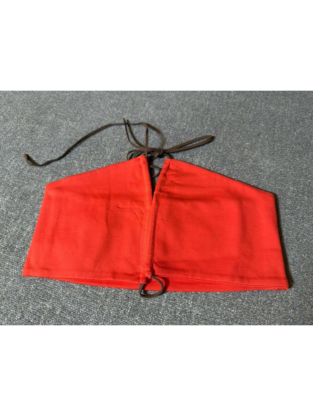 Olivaceous Red Side Tie Cutout Crop Top NWT Women’s Small